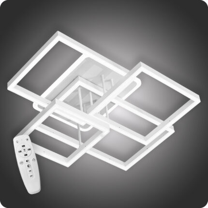 Люстра світлодіодна 517 Dlight 3color з пультом 160Вт Білий (01869)